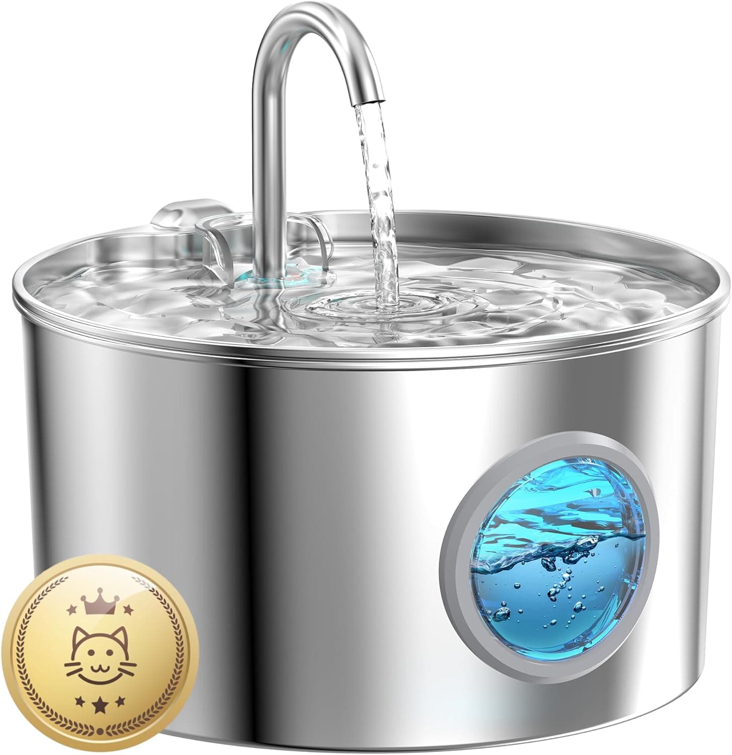 Cat Water Fountain Stainless Steel, 74oz
